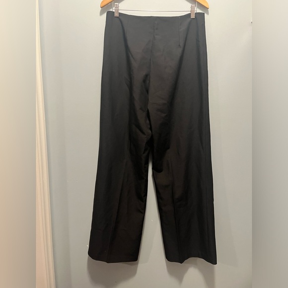 ZARA black high waist wide leg trousers, size large - Picture 4 of 4